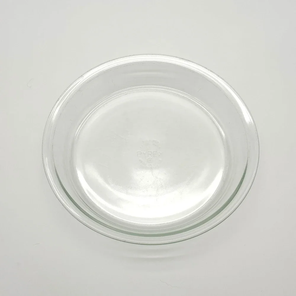 Pyrex 209 Pie Plate 9 Inch Clear Glass Round Baking Dish Vintage 1950s